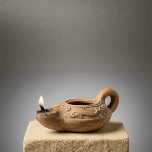 ancient oil lamp replica